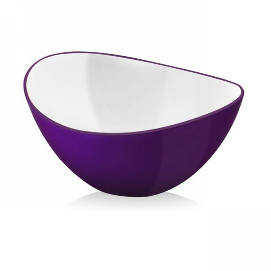 Miska Livio owalna fioletowa 16 cm 1352