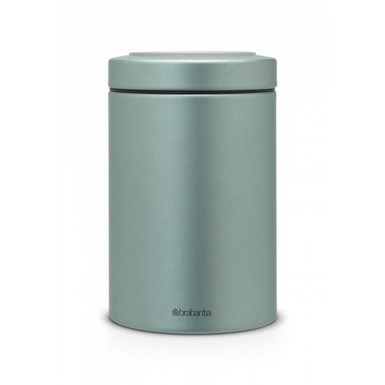 Pojemnik z okienkiem w pokrywie metaliczny miętowy 1,4l 48 43 46
