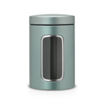 Pojemnik z okienkiem Metaliczny miętowy 1,4l 48 43 60