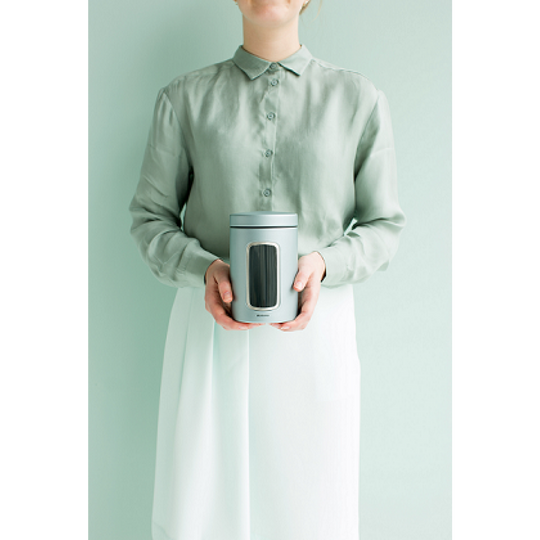 Pojemnik z okienkiem Metaliczny miętowy 1,4l 48 43 60 