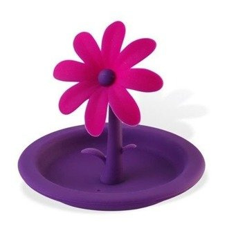 Przykrywka silikonowa kwiat fioletowa Livio