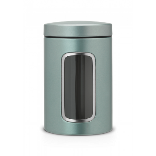 Pojemnik z okienkiem Metaliczny miętowy 1,4l 48 43 60 