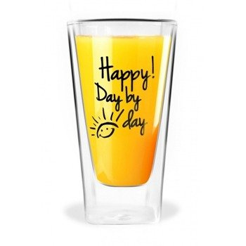 Szklanka wysoka z podwójną ścianką Vita Happy! Day by day 300 ml