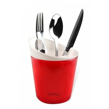 Ociekacz na sztućce Livio czerwony