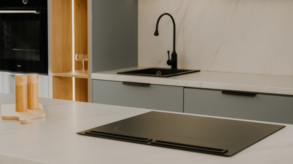 Solgaz Futura Pro Slim Mat 4+1 matowa płyta gazowa bezpłomieniowa