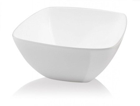 Miska Livio kwadratowa biała 14 cm