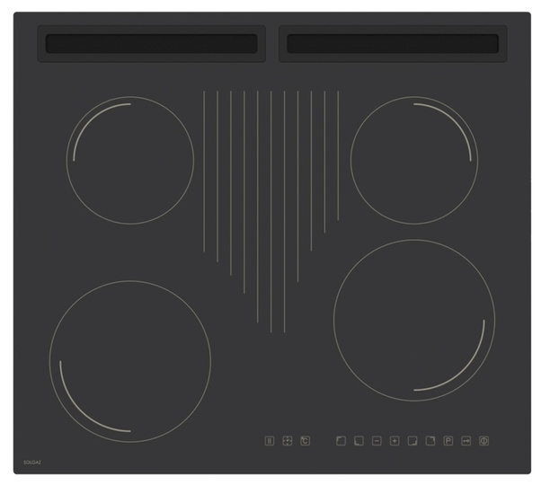 Solgaz Futura Pro Slim Mat 4+1 matowa płyta gazowa bezpłomieniowa