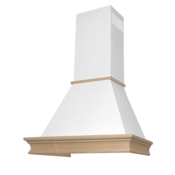 Okap VDB CLASSIC L biały 60 NATURALNE DREWNO