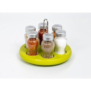Przyprawnik obrotowy 6 el. zielony