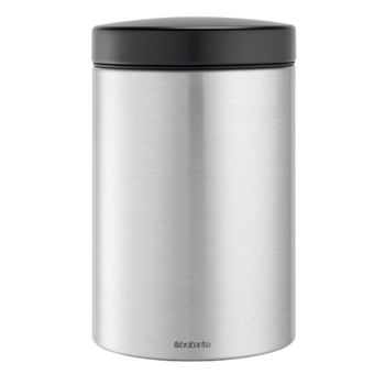 Pojemnik z okienkiem w pokrywie stal matowa FPP 1,4l 48 55 65