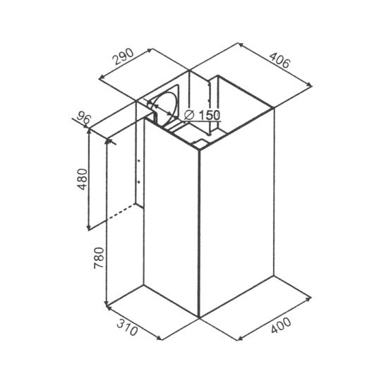 Okap VDB Cube P Black