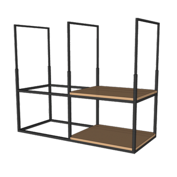 VDB Stelaż-półka okapu wyspowego