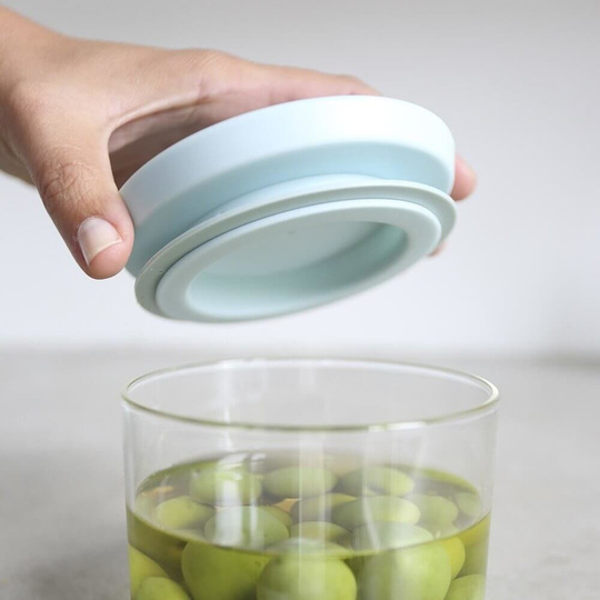 Zestaw 3 szklanych pojemników kuchennych