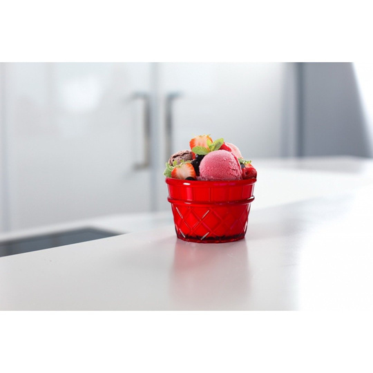 Pucharek deserowy 266 ml czerwony Livio