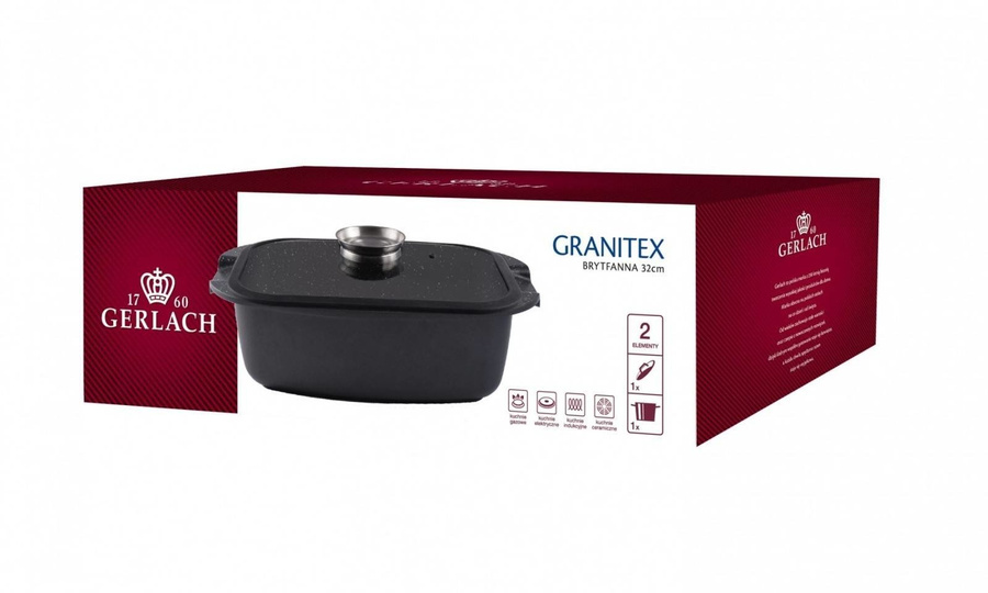 Brytfanna indukcyjna do pieczenia GRANITEX Gerlach
