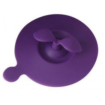 Przykrywka silikonowa listki fioletowa Livio