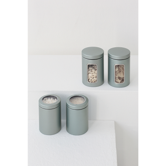 Pojemnik z okienkiem Metaliczny miętowy 1,4l 48 43 60 