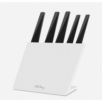 Zestaw 5 noży w bloku VOLO z powłoką nieprzywierającą biały