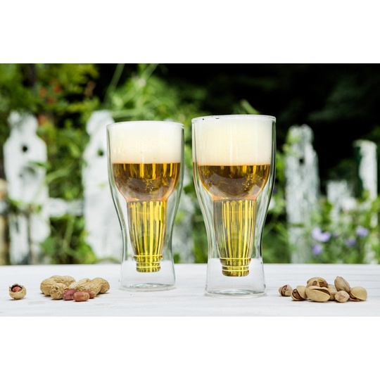 Szklanka do piwa z podwójną ścianką Amo 350 m