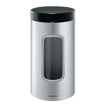 Pojemnik z okienkiem stalowy mat 1,7 l 37 18 20