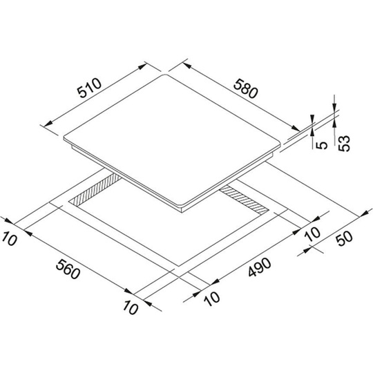 Franke płyta indukcyjna FH 604-1E 4I T PWL WH białe szkło