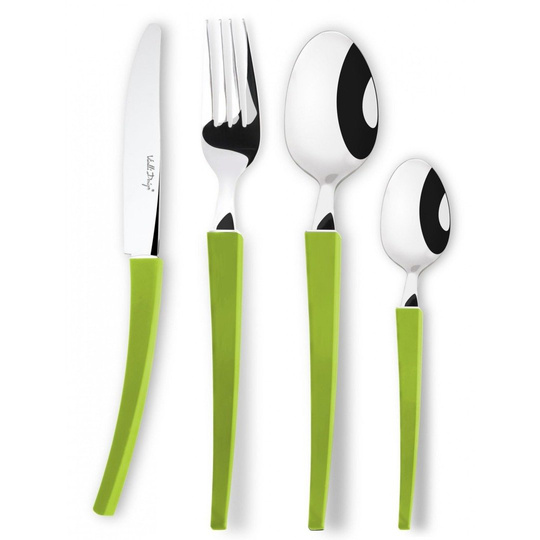 MIA komplet sztućców 24 szt. zielony
