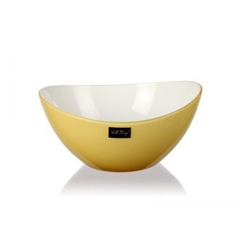 Miska Livio owalna żółta 16 cm