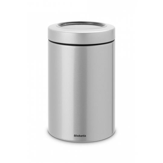 Pojemnik z okienkiem w pokrywie metaliczny szary 1,4l 48 45 68