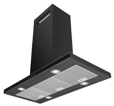 Okap VDB T-LINE 90 W BLACK