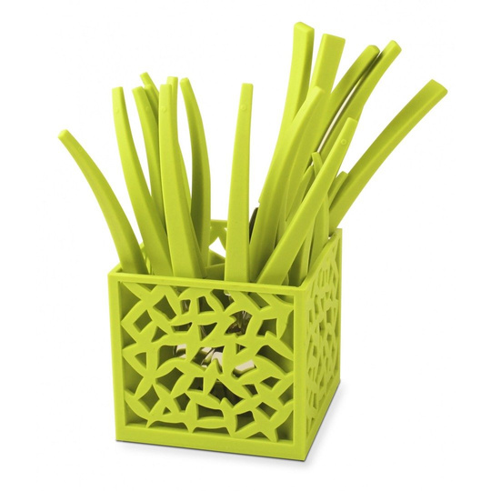 MIA komplet sztućców 24 szt. zielony