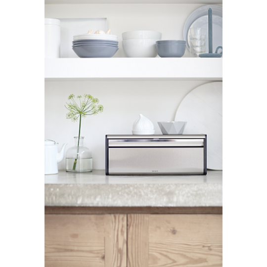 Chlebak prostokątny Stal matowa FPP/ czarny 29 91 86
