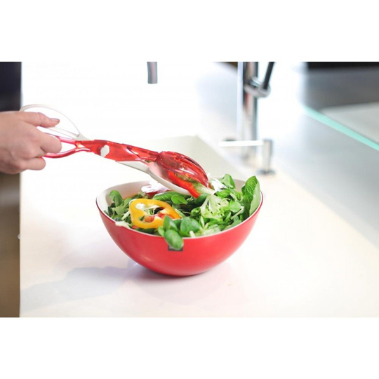 Szczypce do sałaty Livio czerwone